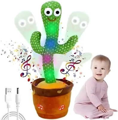 TAPUJI Dancing Cactus Electric Singing Dancing Saxophone Cactus Toys Recording(Green)