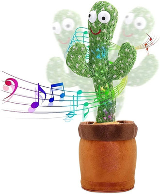 Galactic Cactus Dancing Toy Singing and Dancing Cactus Plush Toy Recording, Cactus Toy Repeat What You Say for Home Decoration for Kids Children Playing Multi color(Multicolor)
