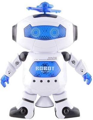 craft bay 360' Rotation Electronic Walking Dancing Robot Dancing 3D Lights and Musical(Green)