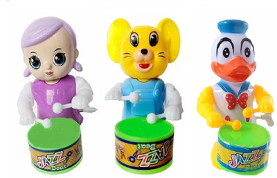 PRV TOYS MS TOYS Cat Dancing-Musical/Drum Toy,Key Operated.Fun Toy for Kids Rattle(Multicolor)