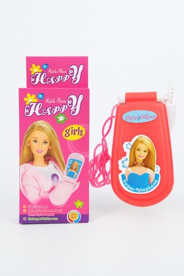 mehrroots International Mehrroots Happy Toy Mobile Phone for Girls | Musical, Light & Role Play Toy(Multicolor)