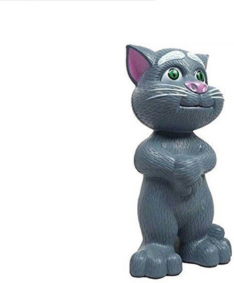 AS TRADERS Intelligent Touching Tom Cat with Wonderful Voice, (Grey Tomcat)(Grey)