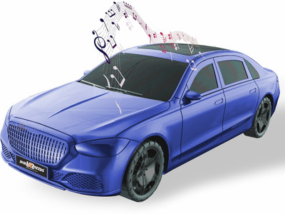 Pick Ur Needs Rechargeable Car Design Wireless Speaker, RGB LED – 4H , TF/USB/FM(Blue)