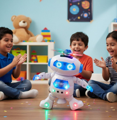 twist n turn Naughty Dancing Robot(White, Blue)