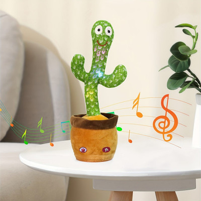 RADHA KRISHN ENTERPRISES DANCING CACTUS TOY(Green, Brown)