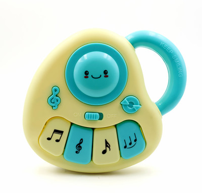 Aditi Toys Baby Piano Musical Infant Toy 4 Key Nodes with 31 Music melodies(Yellow)