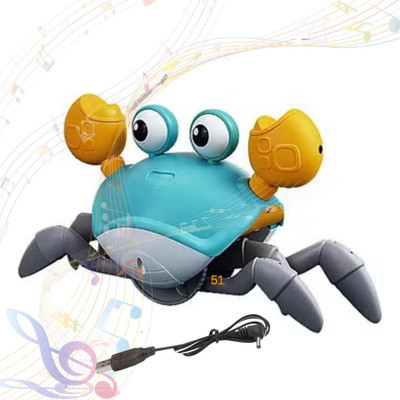 Just97 Rechargeable Crab Baby Toys Dancing Crab Toy for Kids_03(Multicolor)