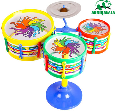 ARNIYAVALA Musical Instruments Original Jazz Drum Set for Kids(Multicolor)