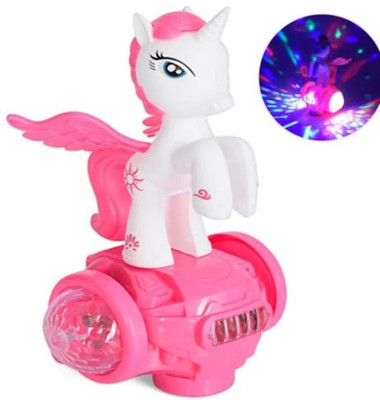 SOPALI Unicorn real Disco Dance toy for kids(Multicolor)