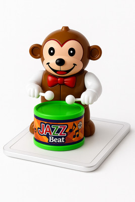 as enterprise Drummer Monkey Toys With Dancing Action For Kids Toys Sound Toys Key-Operated(Multicolor)