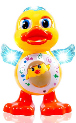 Kid Kraze Dancing Duck with Music Flashing Lights and Real Dancing Action_282(Yellow)