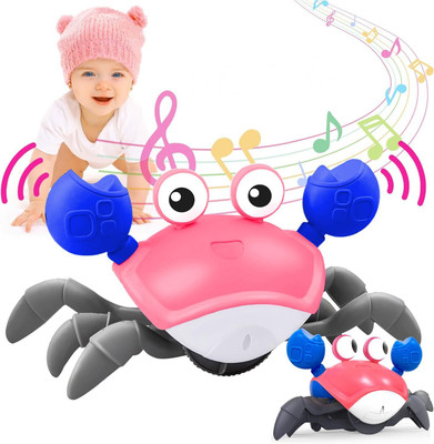 AKTOM Crawling Crab Infant Tummy Time Toys(Multicolor)