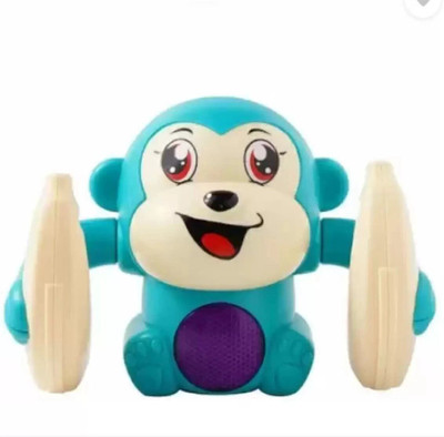 Vicorp Musical Toys Dancing and Spinning Rolling Doll Tumble Monkey Toy(Multicolor)