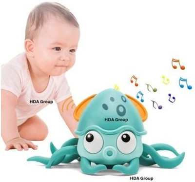 hda group Musical Octopus Crawling Toy for Kids Interactive Dancing Octopus(Multicolor)