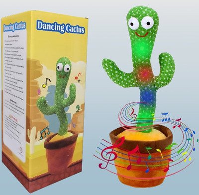 TOY NAGRI New Dancing cactus Toy Talking Repeat Bluetech Singing Toy(Multicolor)