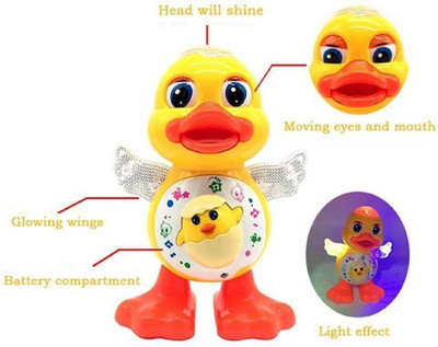 SNM97 Dancing Duck with Music Flashing Lights and Real Dancing Action_246(Yellow)
