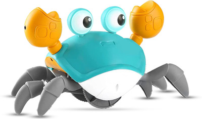 BUMTUM Crawling Crab Musical Toy LED Lights Rechargeable Electronic Walking Moving Toy(Multicolor)