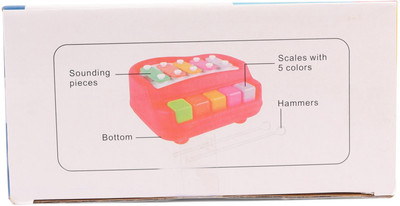 Ruffo Mini Xylophone Instrument for Toddlers with Sticks(Multicolor)