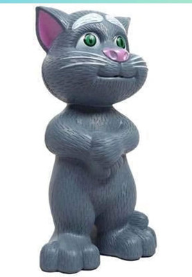 RAGVEE Intelligent Speaking Repeats Grey Talking Tom Cat(Grey)