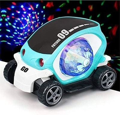 jmv Musical 09 Future Car BUMP ‘N’ GO Toy With 360 Degree Rotation & 4D Lights91 ((Multicolor)