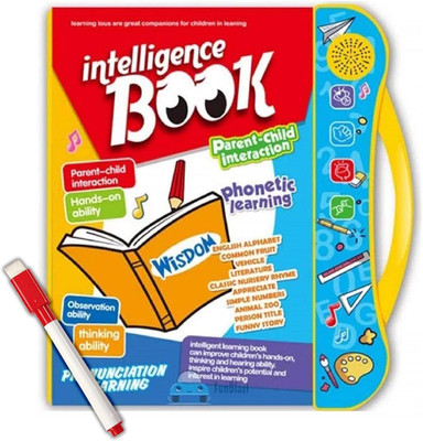 Toonkiz Intelligence Book Interactive Book -Musical English Educational Learning Book(Multicolor)