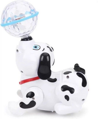 Just97 Battery Operated Dancing Dog Toy with Reflected 3D Lights and Music_55(Multicolor)