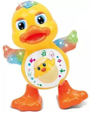 RSA enterprises New Dancing Duck With Music and 3D Flashing Lights For Babies, Toddlers, Girls(Multicolor)