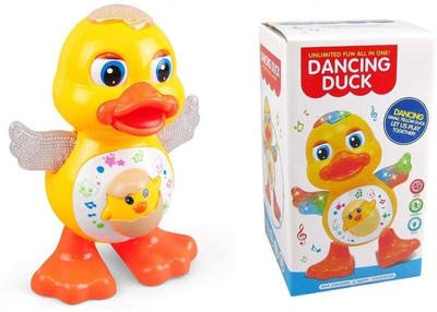 Kid Kraze Dancing Duck with Music Flashing Lights and Real Dancing Action_294(Yellow)