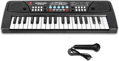Kmc kidoz 37 Key bigfun Piano Keyboard Toy for Kids with mic dc Power Option Recording(Multicolor)