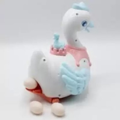 mayank & company Egg Laying Swan Duck Egg Toy Battery Operated Bump & Go Light Sound Spread Wing(Multicolor)