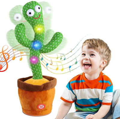 Sonpal Dancing Cactus Talking Plush Toy, Wriggle(Multicolor)