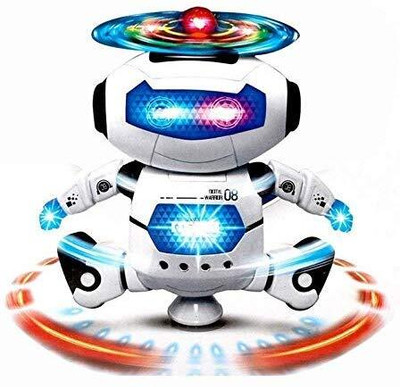 Littlin Dancing Robot Musical Toy with Light & Sound for Kids (Pack of 1)(Multicolor)