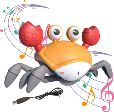 Mahi Zone Rechargeable Crab Baby Toys Dancing Crab Toy for Kids_31M(Multicolor)