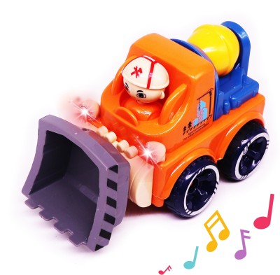 AZEENA Unbreakable Baby Cartoon Truck Toy for Kids, Bulldozer lorry Jcb Role Play Games(Multicolor)