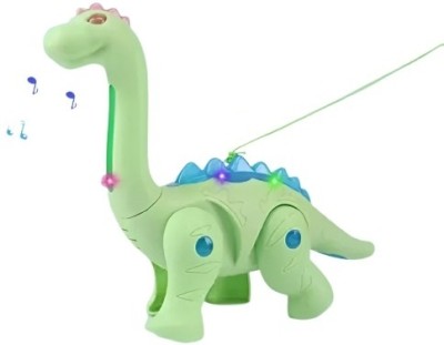 Littlin Cute Walking Pet Electric Dinosaur Toy with Light and Sound for Kids(Multicolor)