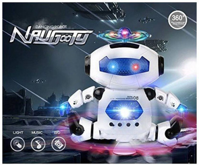 kdsn Dancing Robot Musical Toy With Flashing Lights & Sounds For Kids695(Multicolor)
