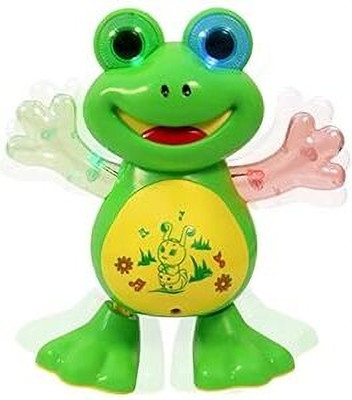 Toyo Dancing Frog with Music Flashing Lights and Real Dancing Action(Green)