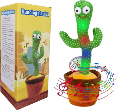 R D ENTERPRISES Dancing Cactus for Baby Funny Cute Cactus Talking Toy(Multicolor)