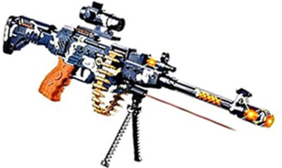 STAR VENTURE Electric Machine Toy Gun with LED Lights & Fire Sounds - Interactive Toy Gun(Multicolor)