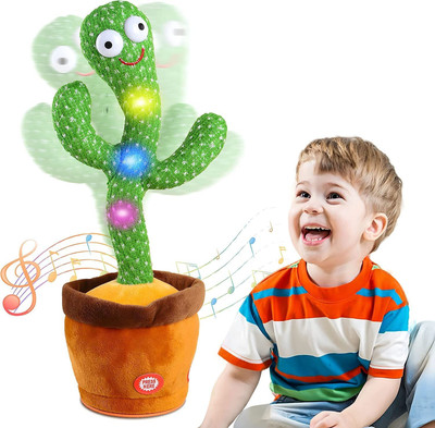 Sonpal Dancing Cactus Mimicking Toy Repeat What You Say,Dancing Cactus Recording(Multicolor)