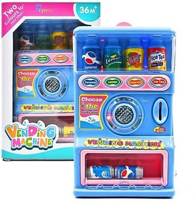 Pepstter Talking Vending Machine Beverage Toys Electronic Drinks Toy Set Kids Learning(Multicolor)