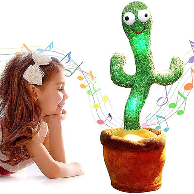 JR CLUB Dancing Cactus Toy | LED Lights & Talking Musical Dancing Cactus Toy for kids(Multicolor)