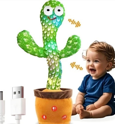 FERIN Musical& Dancing cactus toy(Green)