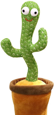 FlyTouch Dancing Cactus Musical Toy Funny Education Toy For Kids Playing Home Décor(Green)