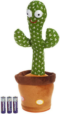 JR CLUB Dancing Cactus Toy,Musical Song Home Dancing Toy Funny Cute Electric Soft toy(Green)
