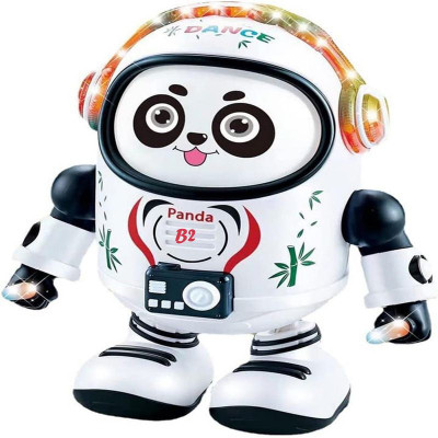 SNM97 Cute Space Dancing Panda With Music and 3D LED Light toy_2(Multicolor)