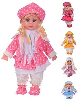 Dherik Tradworld Songs and Poem Baby Girl Doll Plush Soft Clothing 40 cm for Barbie(Multicolor)