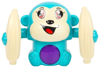 Littlin Cute Sensor Jumping Monkey Musical Toy with Light for Kids (Pack of 1)(Multicolor)