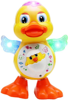 HappyBive Dancing Duck Toy with Vibrant Light Effect & Musical Sound For Kids|51(Multicolor)