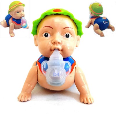 Rubela Crawling Baby Toy for Kids with Runing and Weeping Music and Light for Kids K20(Multicolor)